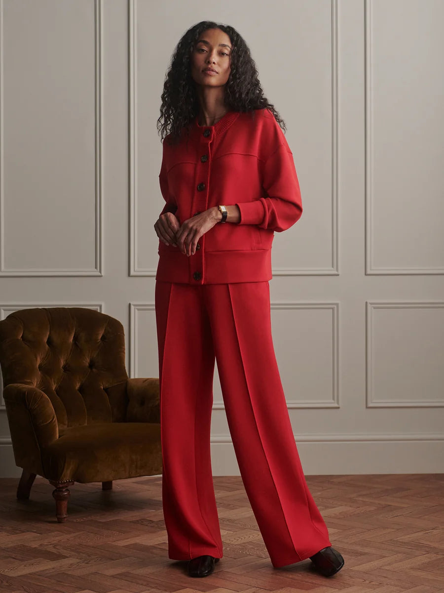 Varley The Wide Leg Pant 28"- Red Marl