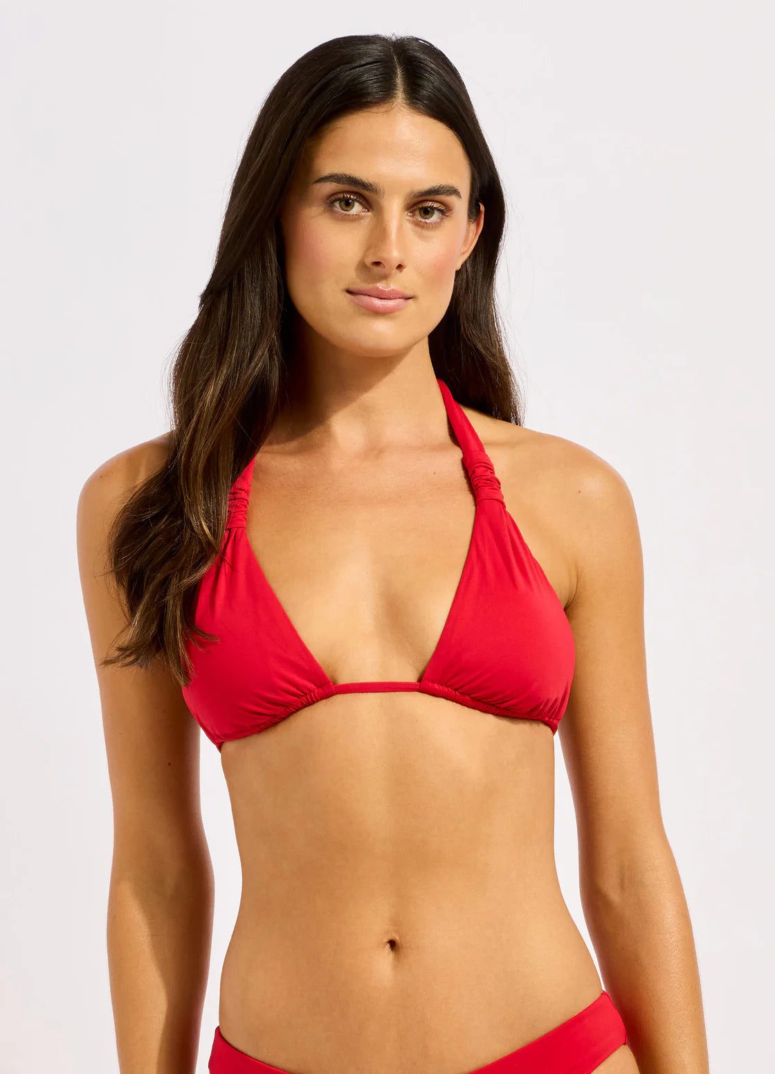 Seafolly Multi Fit Triangle Bikini Top - Cosmic Red