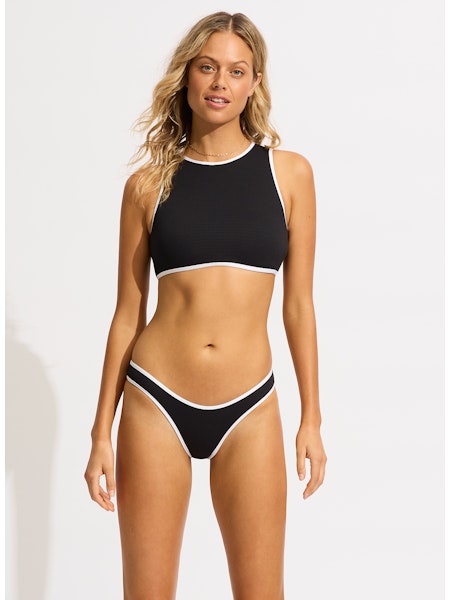 Seafolly Cropped Tank Top - Black