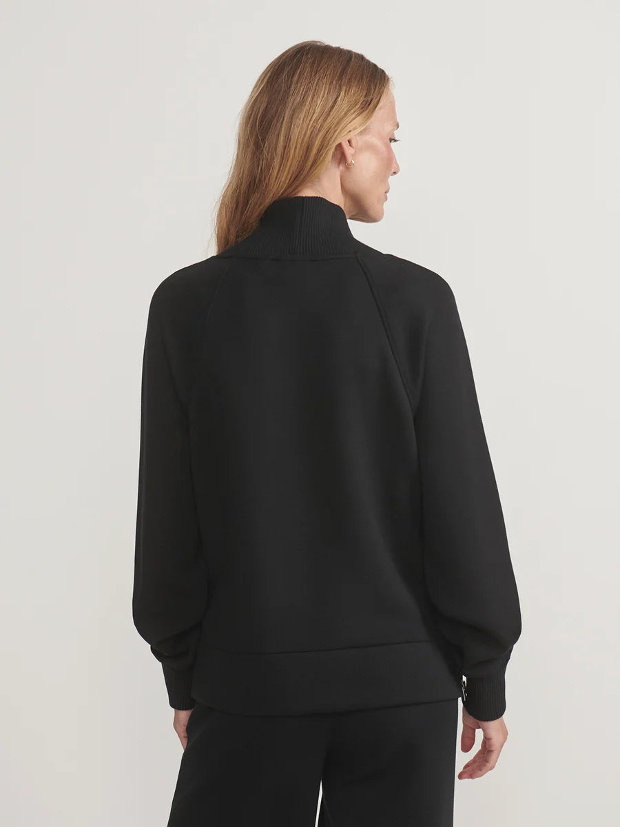Varley Macie Zip-Hem Sweater- Black