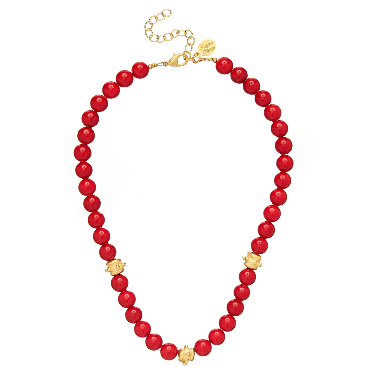 Susan Shaw Bailey Necklace- Red Coral