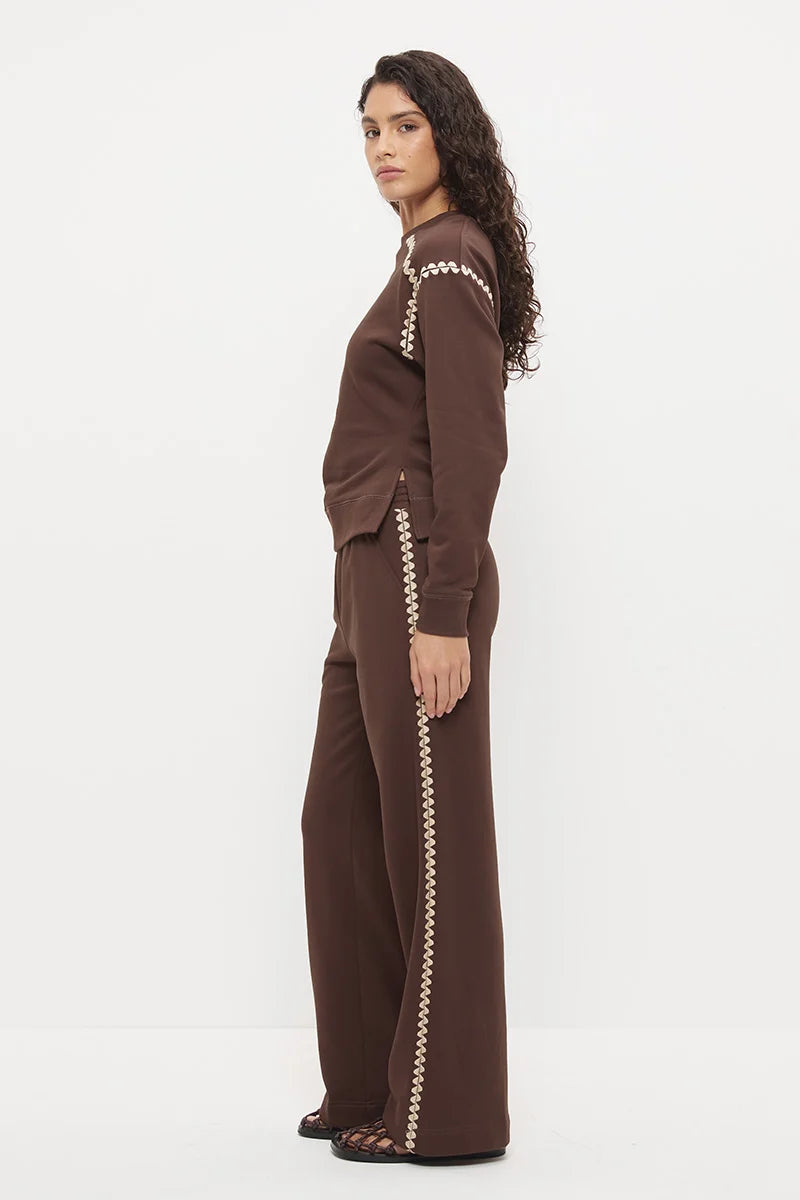 Mon Renn Reese Sweatshirt- Chestnut