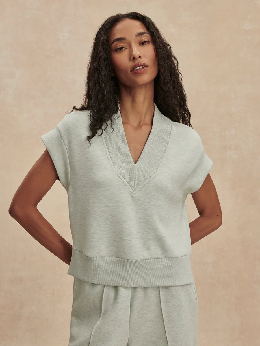Varley Gracee V-Neck Tank- Mint Green Marl