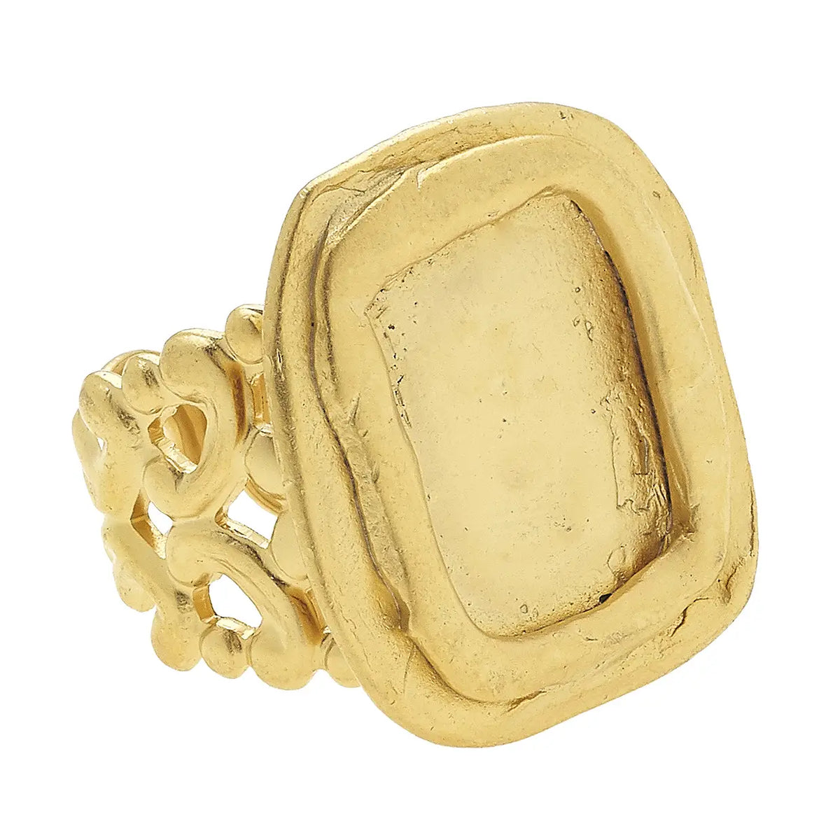 Susan Shaw Handcast Gold Adjustable Ring