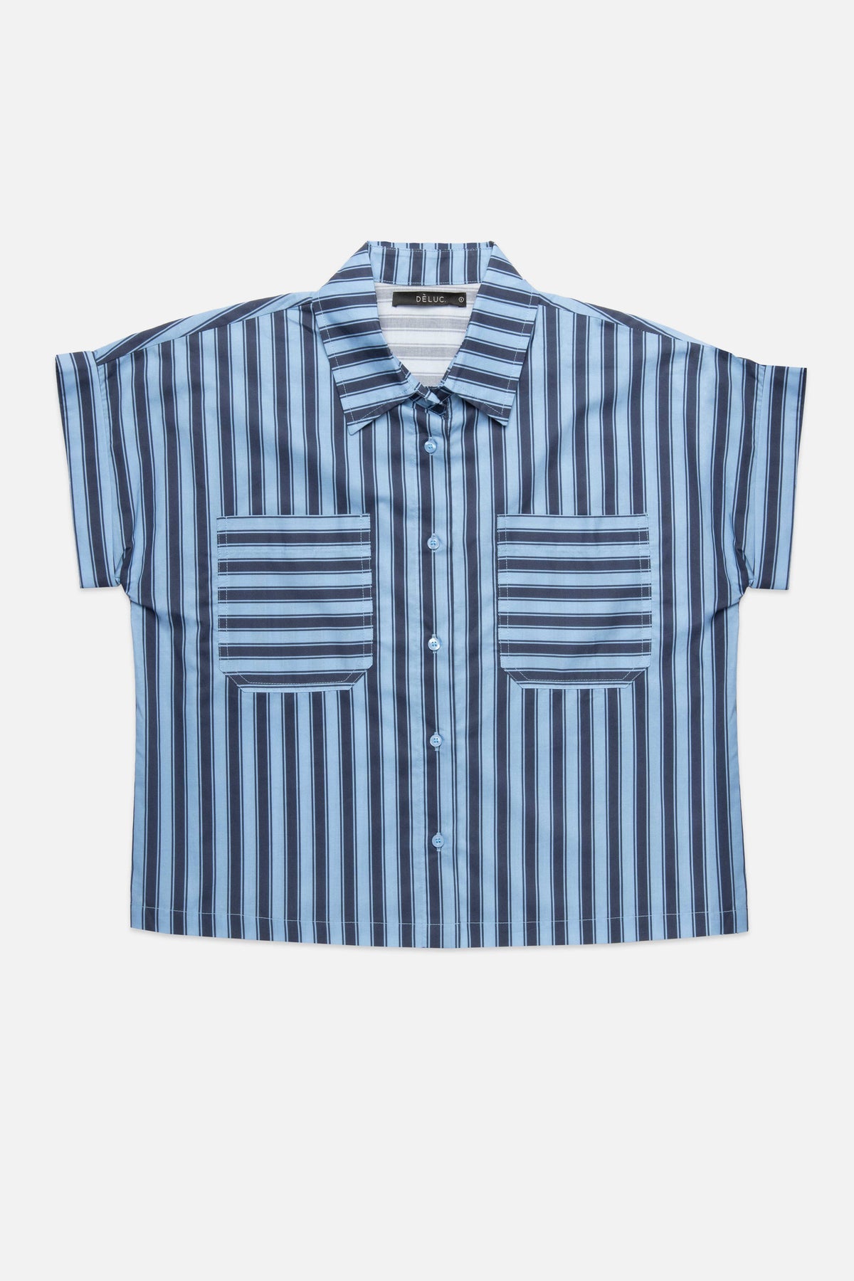 Deluc Nola Shirt - Striped Blue