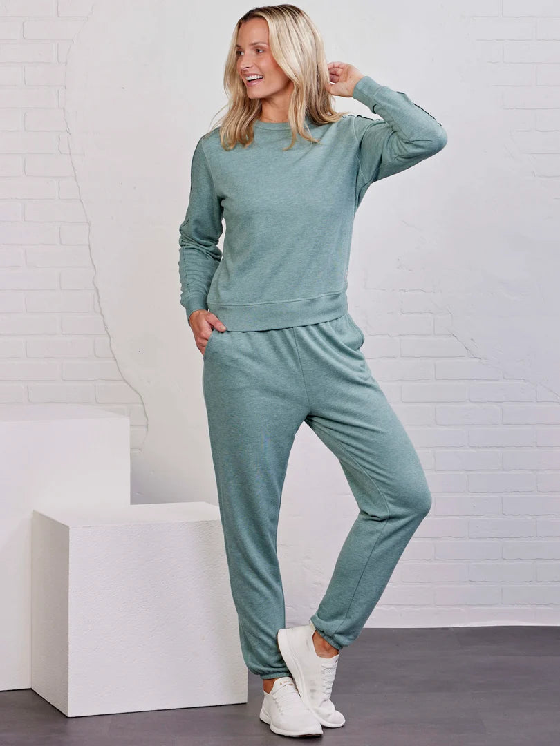 Tasc Stadium French Terry Sweatpant - Sage Heather