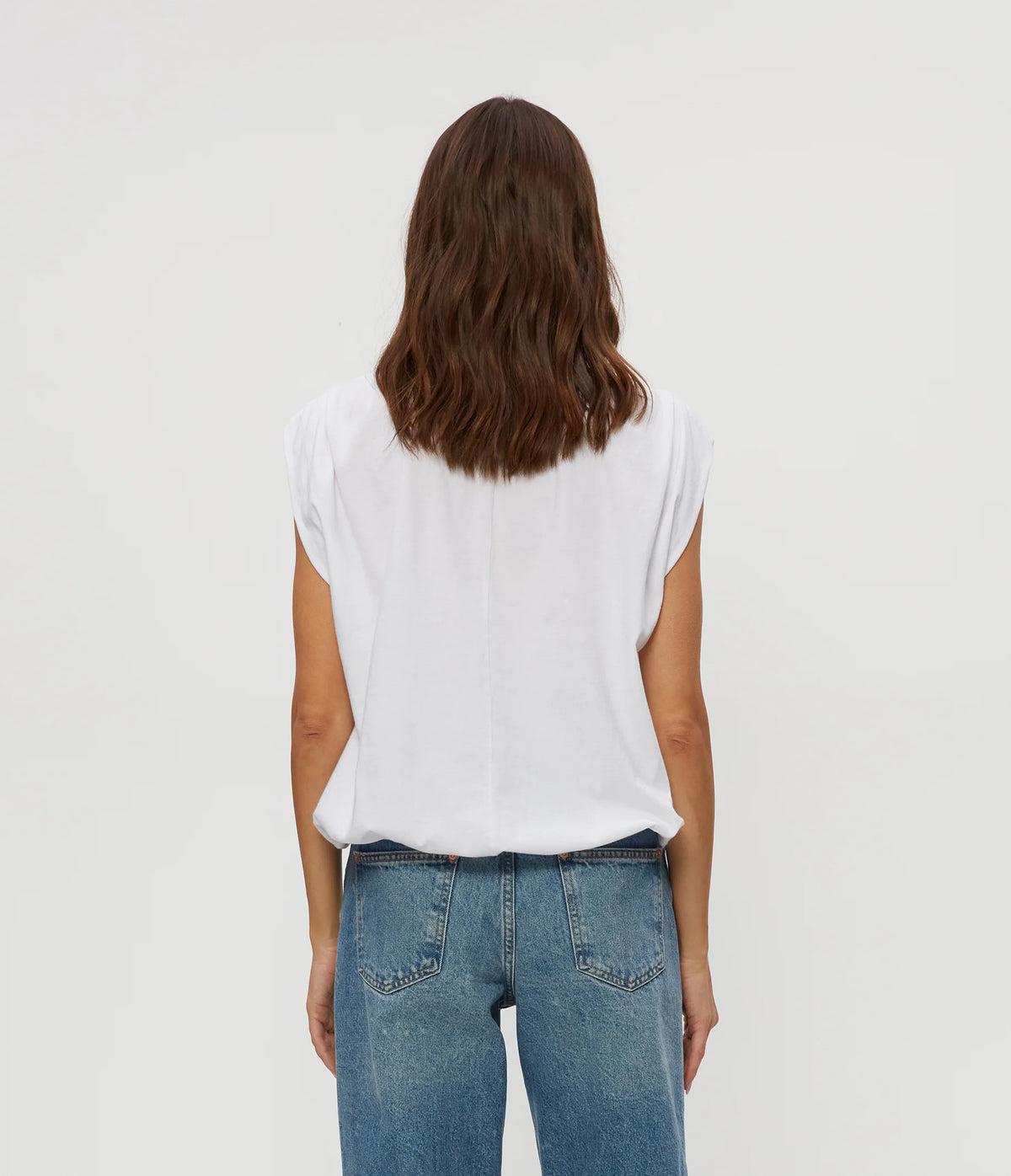 Michael Stars Luca Jersey Bubble Tee - White