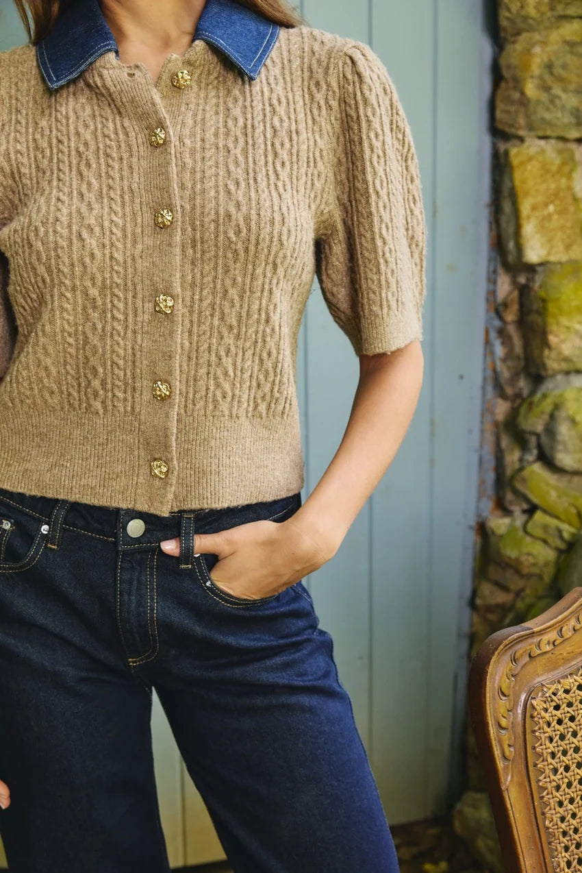 Love the Label Lane Cardigan- Cedar