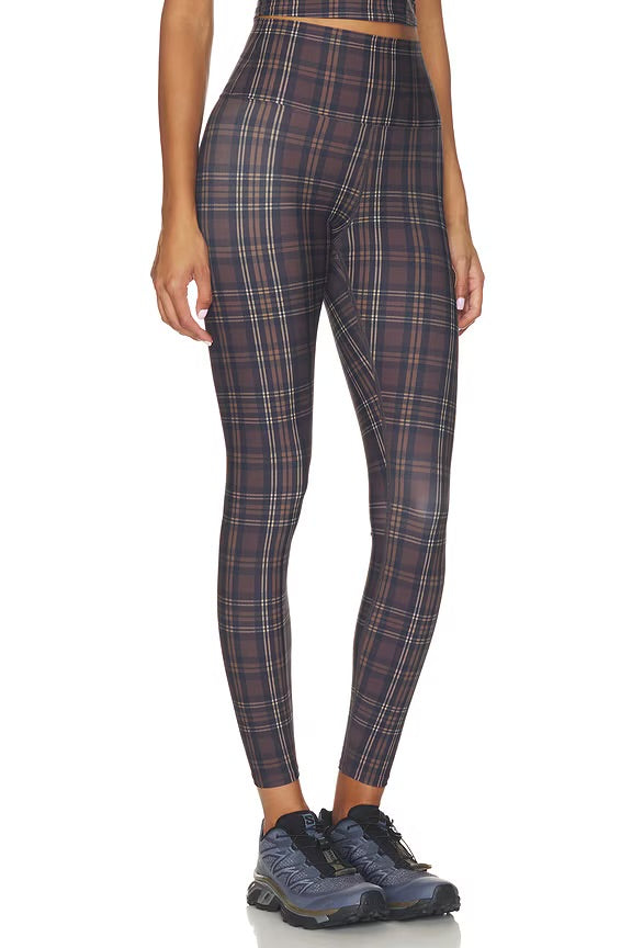 Beach Riot Piper Legging - Chocolate Bar Plaid