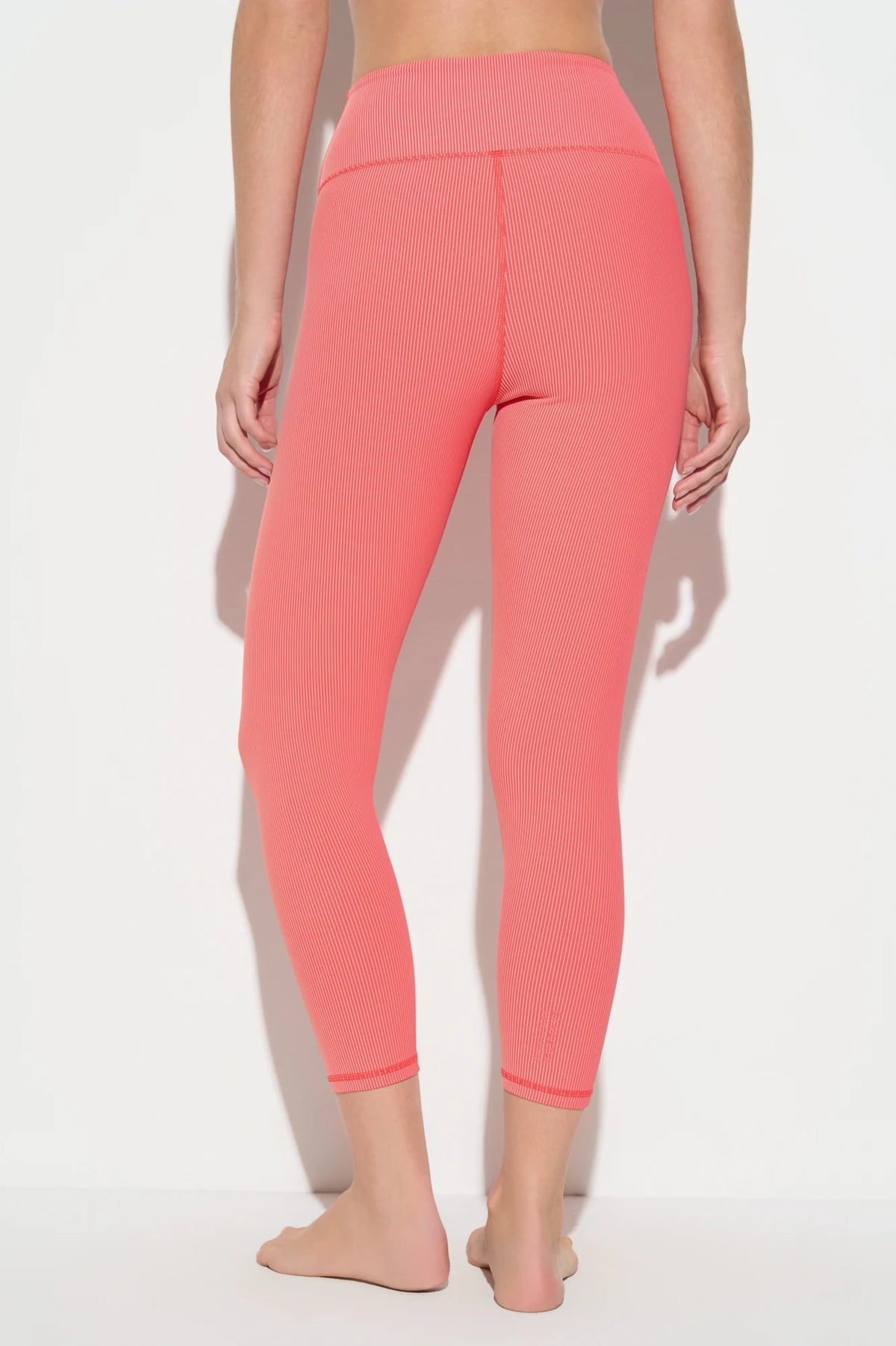 Spiritual Gangster Auralight Crop Legging - Sunset Red