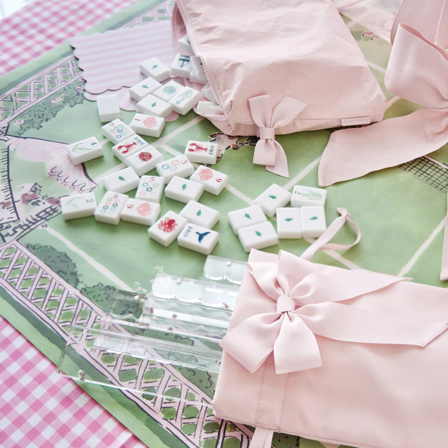 CASE MATE Mahjong Jelly Tote Set- Ballet Pink