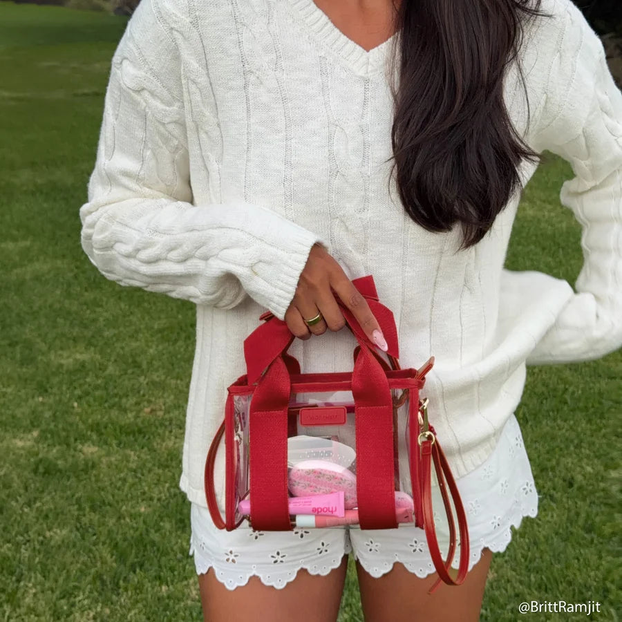 CASE MATE Jelly Stadium Bag- Varsity Red Bow
