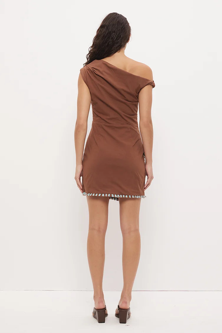 Mon Renn Rocco Mini Dress- Nutmeg