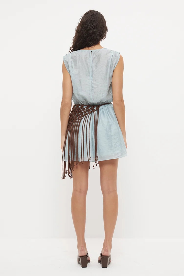 Mon Renn Illume Mini Dress- Freshwater Blue