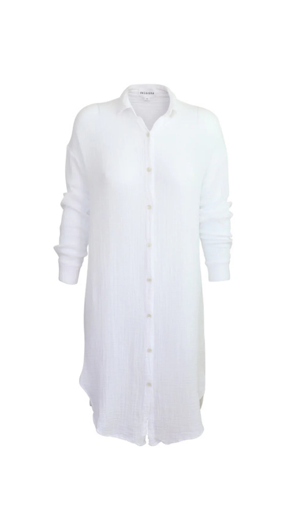 Felecite Boyfriend Tunic - White