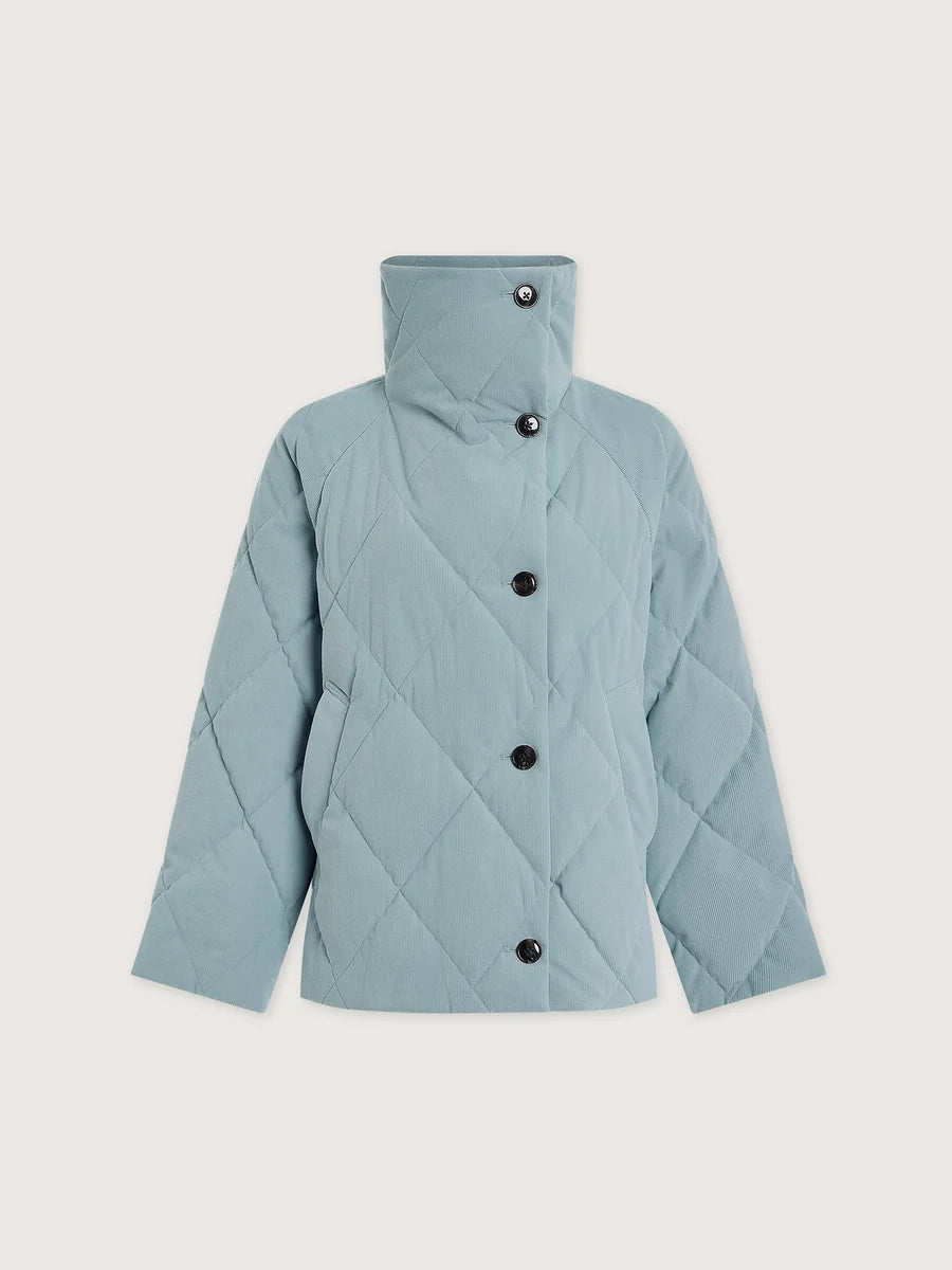 Varley Evren Short Quilted Coat- Tourmaline