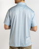 The Royal Standard- Men's Chesapeake Crab Performance Polo- Blue/ White