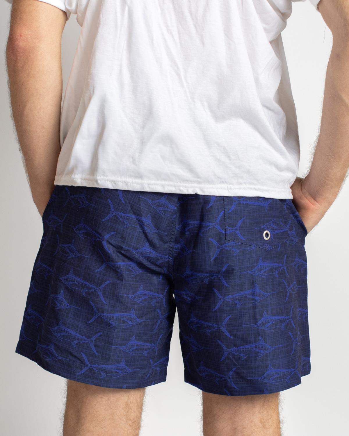 The Royal Standard- Men's Big Catch Swim Trunks- Navy/ Sapphire