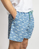 The Royal Standard- Men's Angler Swim Trunks- Blue/ Aqua