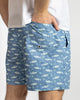 The Royal Standard- Men's Angler Swim Trunks- Blue/ Aqua