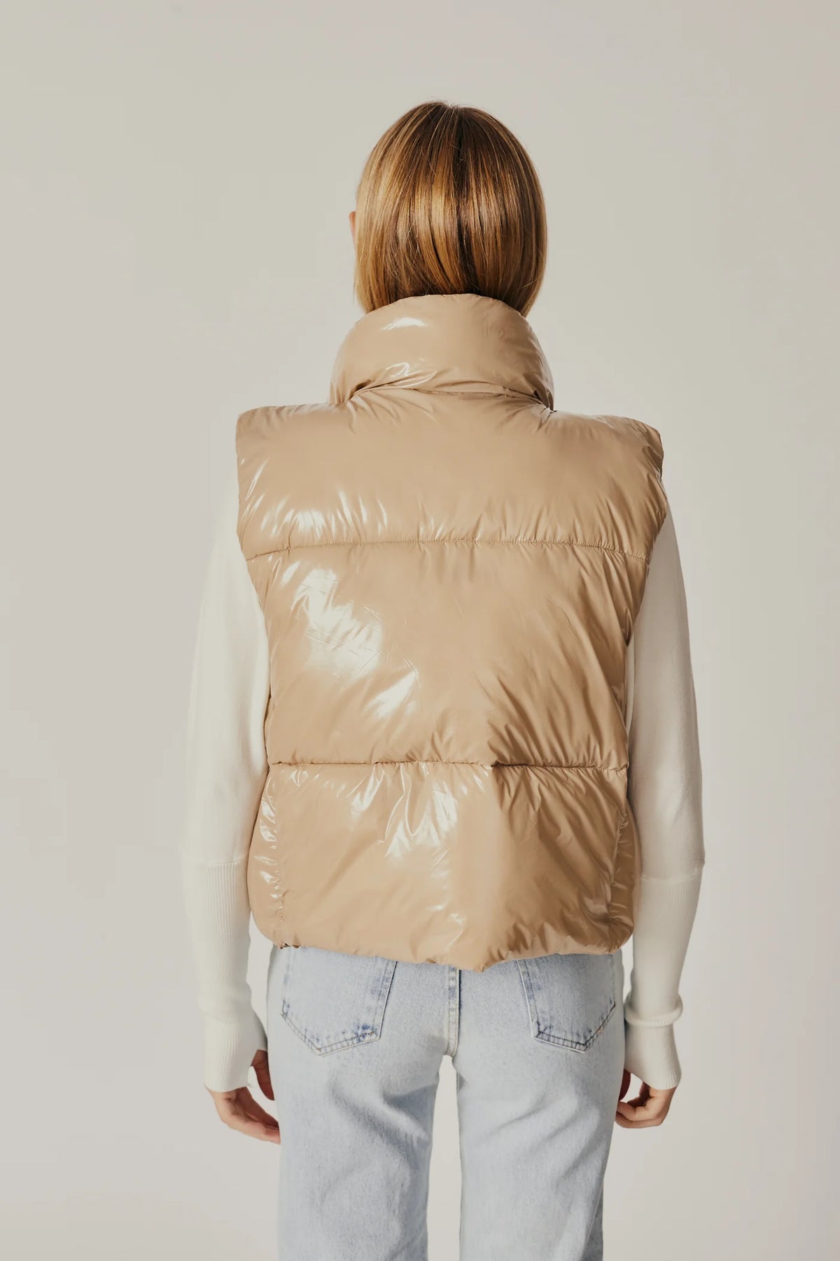 Deluc Marmi Puffer Gilet - Sand