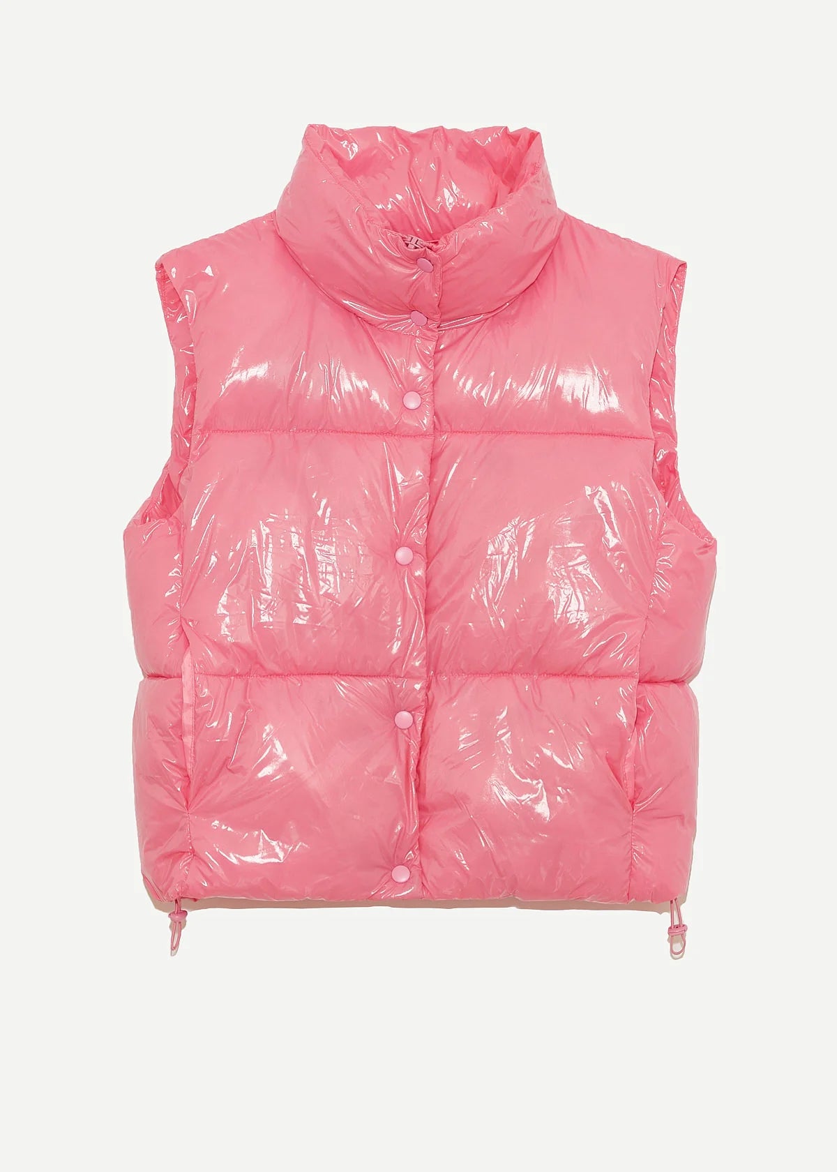 Deluc Marmi Puffer Gilet - Pink