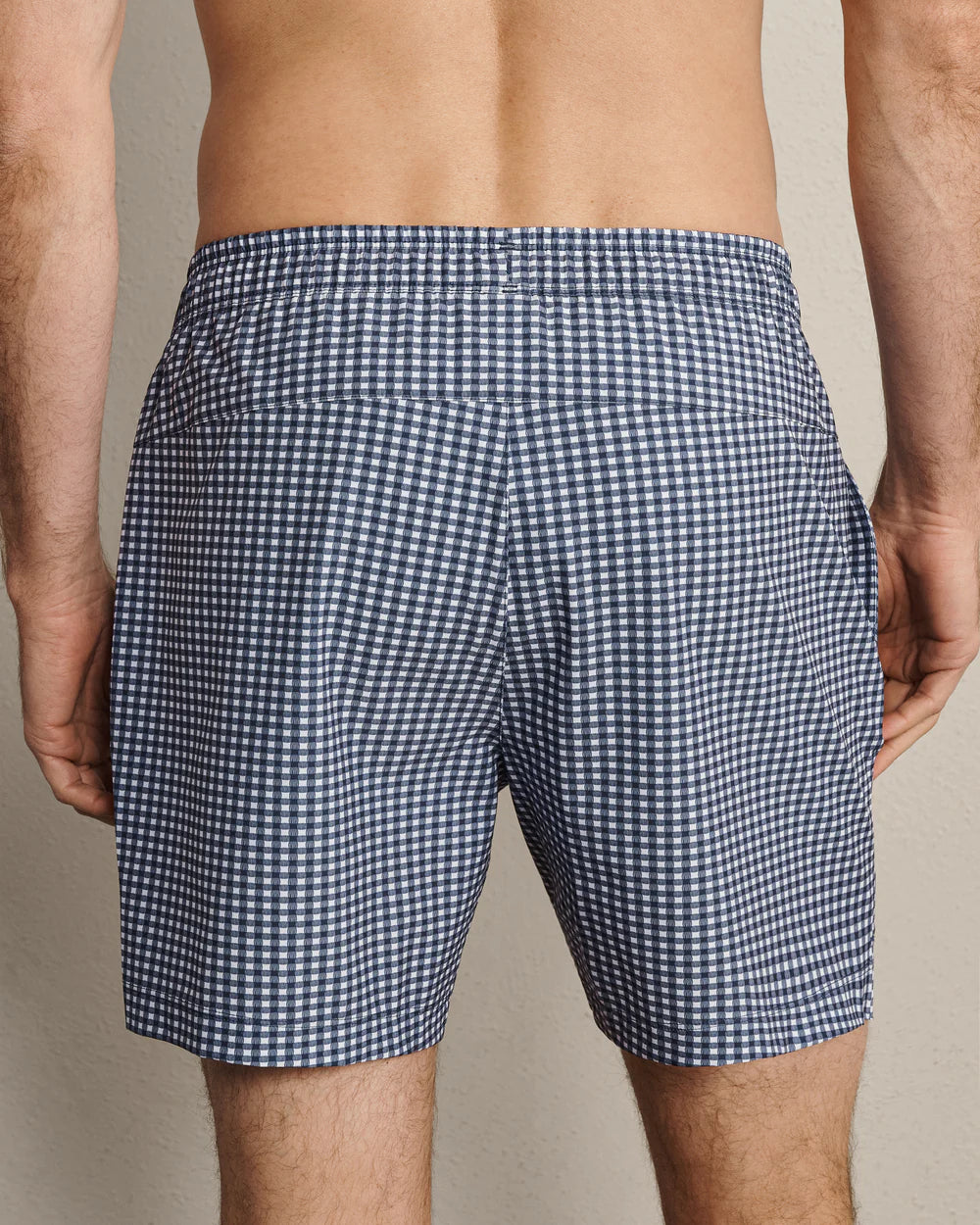 Rhone Apparel 5.5'' R&R Trunk - Navy Gingham