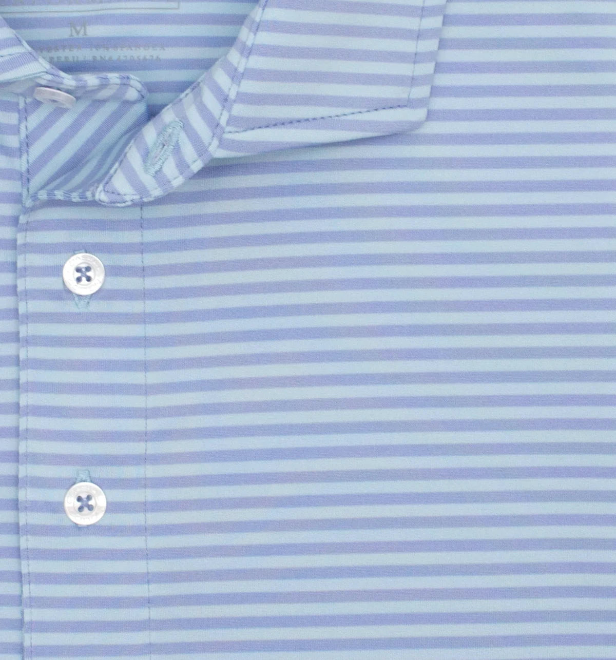 Coastal Cotton Performance Polo - Tidal Wave Stripe