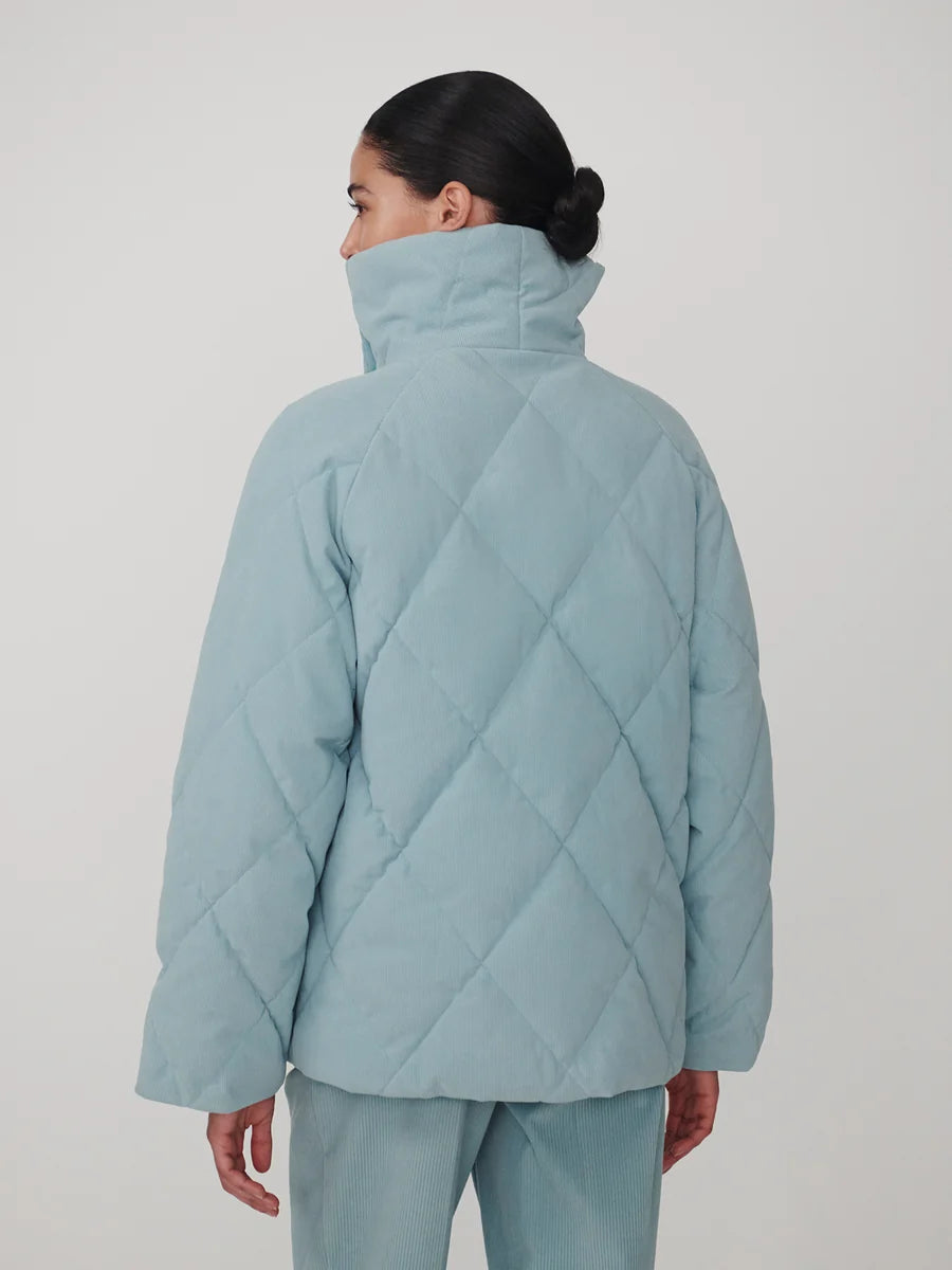 Varley Evren Short Quilted Coat- Tourmaline
