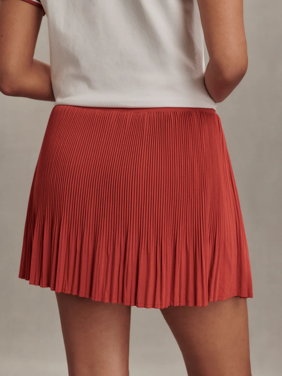 Varley Davina High-Rise Skort 15"- Baked Apple
