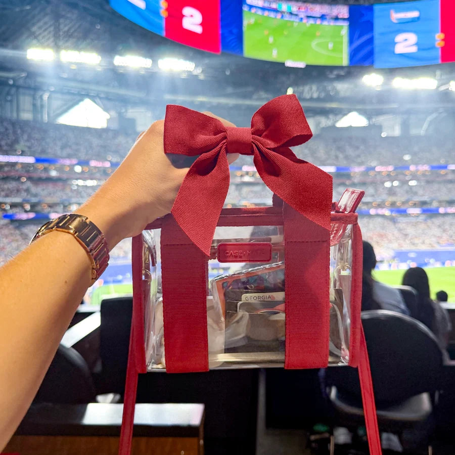CASE MATE Jelly Stadium Bag- Varsity Red Bow