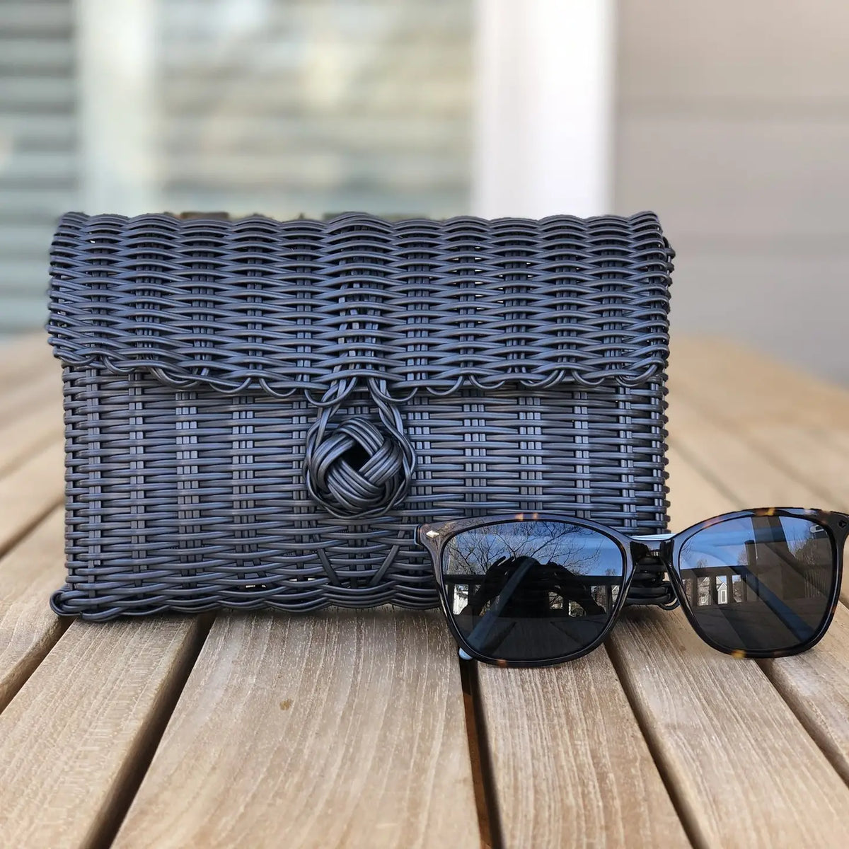 The Lilley Line Clutch - Solid Dark Gray