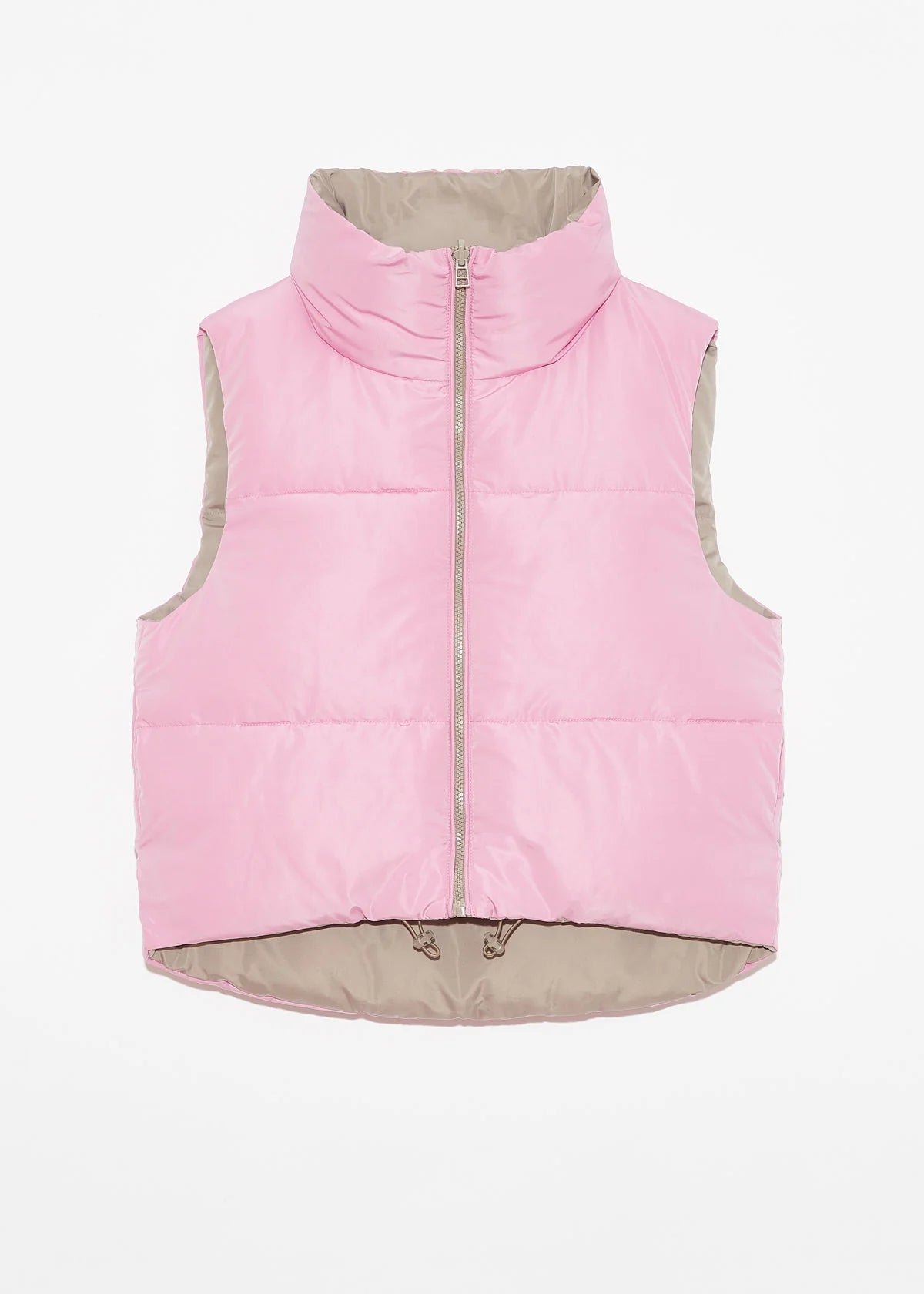 Deluc Kansas Reversible Puffer Gilet - Pink/Mink