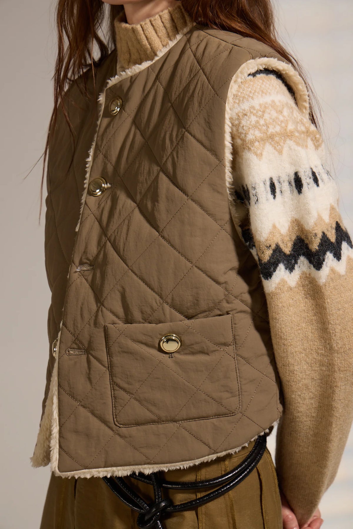 Deluc Jam Reversible Vest- Army