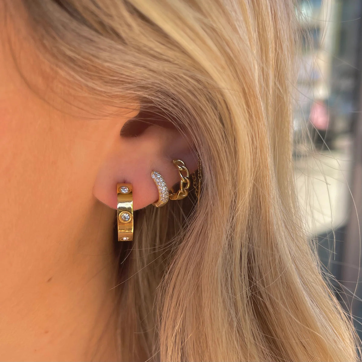 Nikki Smith Corinne Gold Hoops
