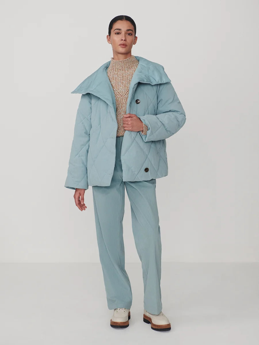 Varley Evren Short Quilted Coat- Tourmaline