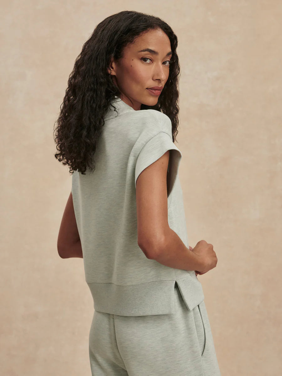 Varley Gracee V-Neck Tank- Mint Green Marl