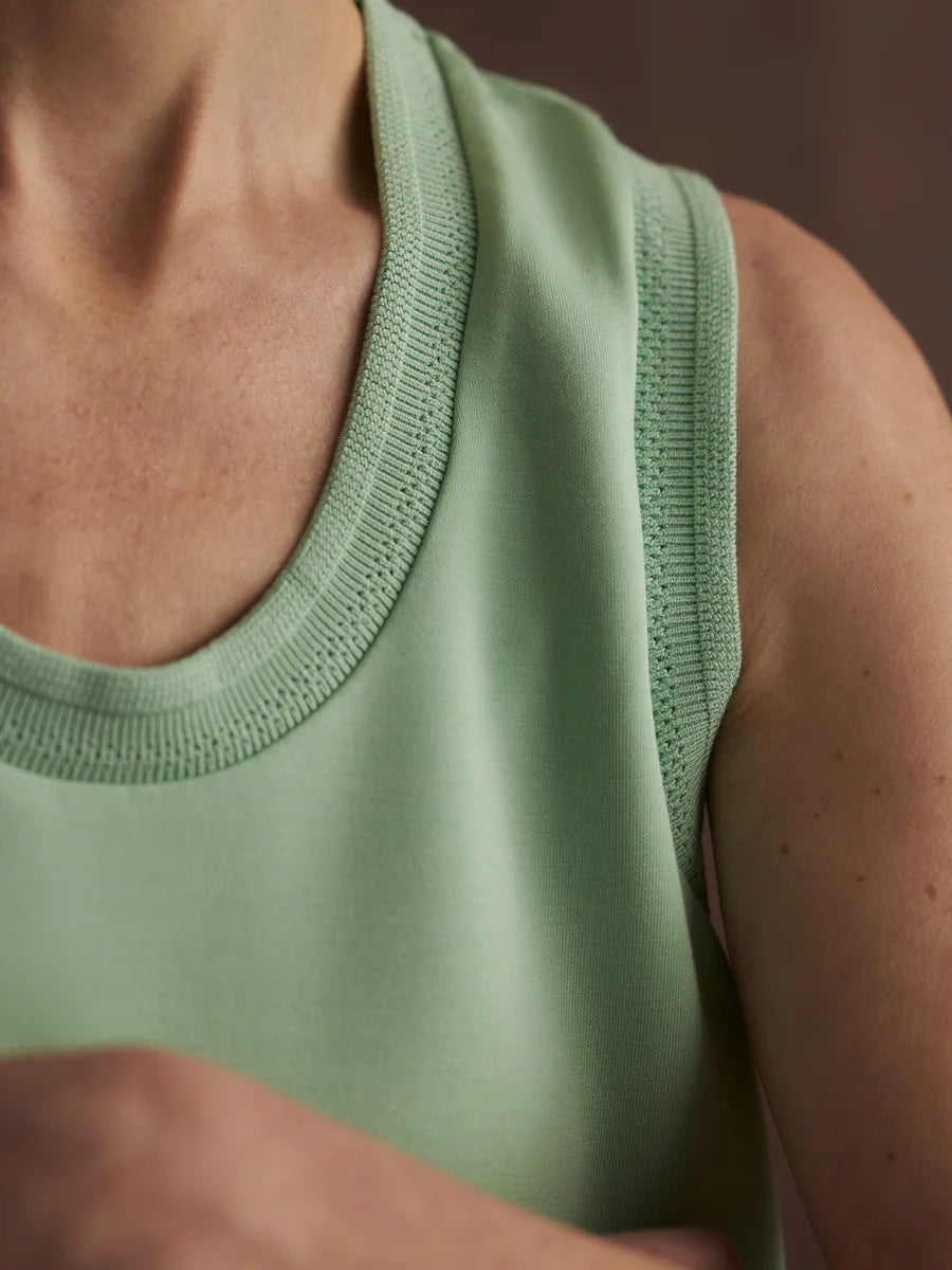 Varley Cambrie Scoop Neck Tank- Sage Mint