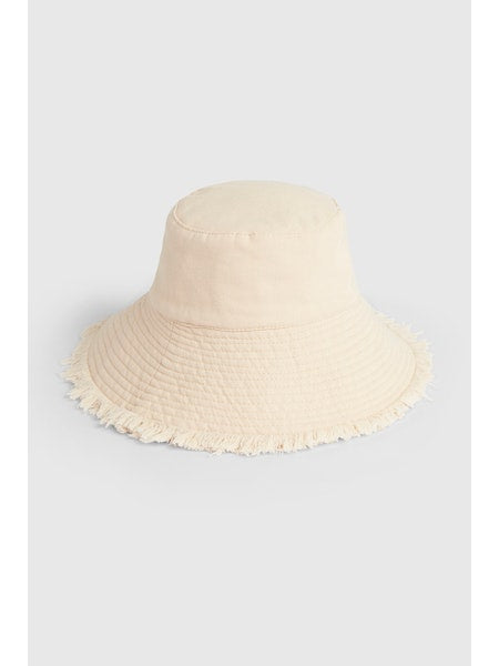 Seafolly Fringe Bucket Hat - Natural