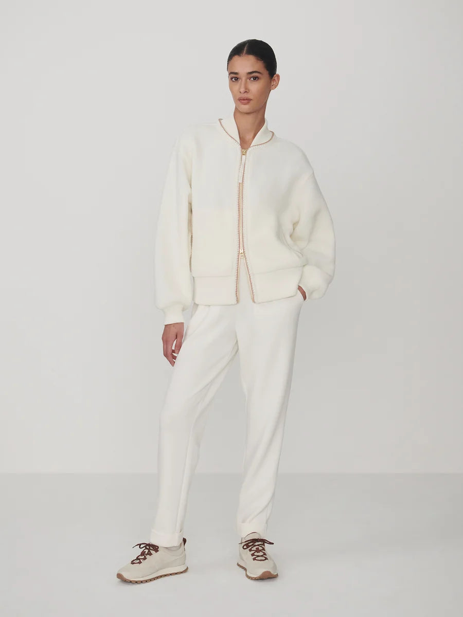 Varley Klaudia Fleece Jacket- Egret