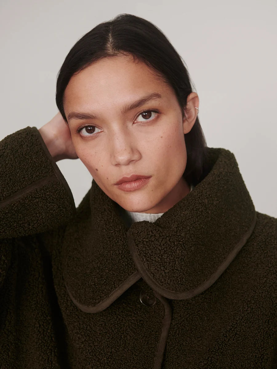 Varley Kellan Short Boxy Jacket- Olive Bark