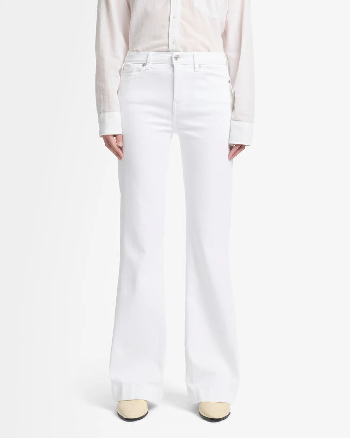7 For All Mankind Slim Illusion Tailorless Dojo - Luxe White