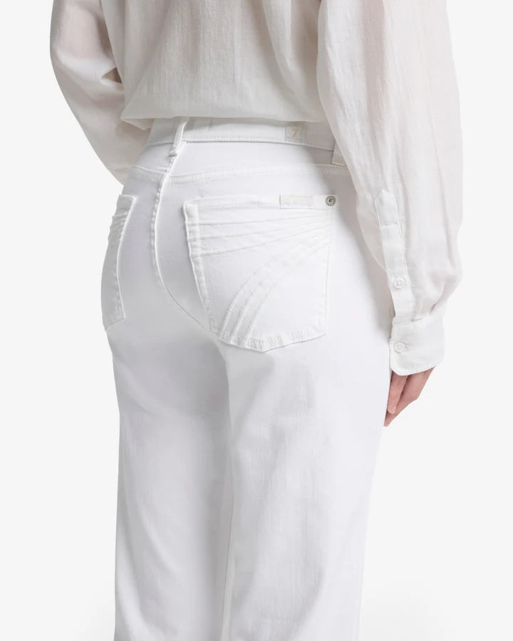 7 For All Mankind Slim Illusion Tailorless Dojo - Luxe White