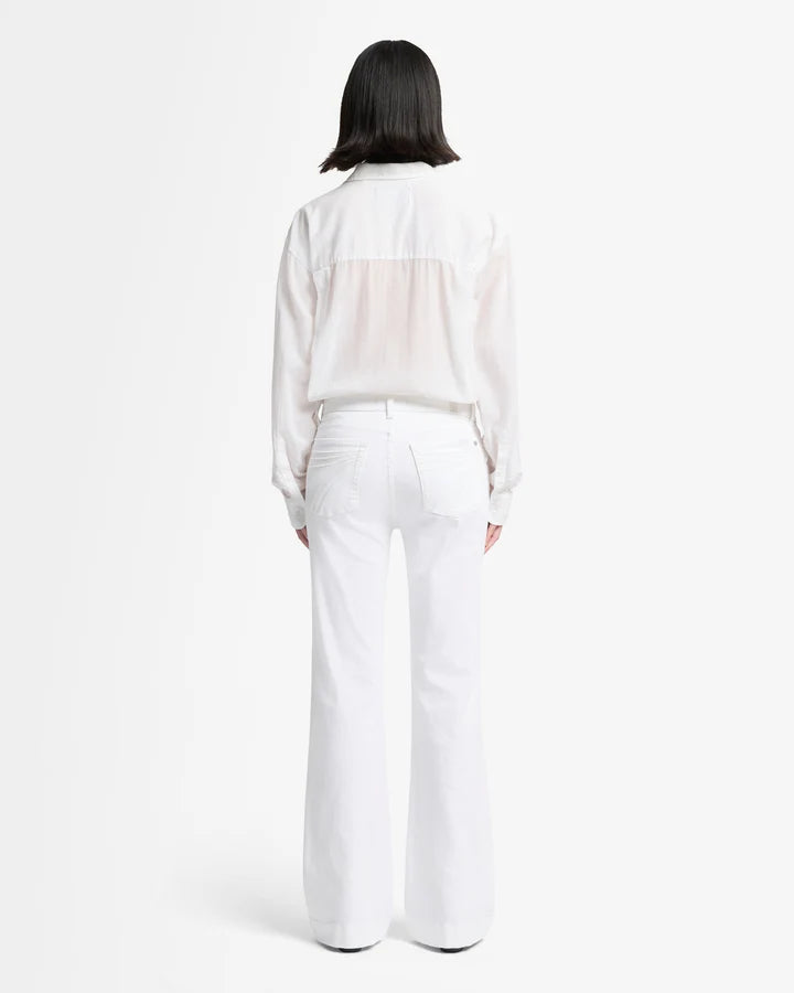 7 For All Mankind Slim Illusion Tailorless Dojo - Luxe White