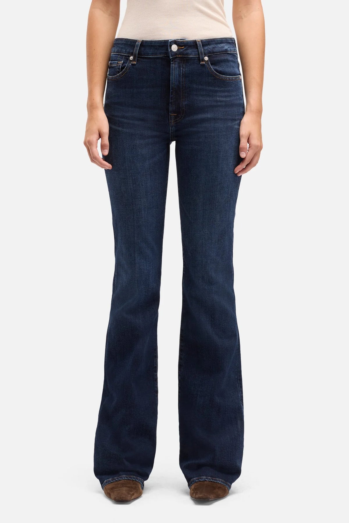 7 For All Mankind Leggy Bootcute in Slim Illusion- Midnight Fade