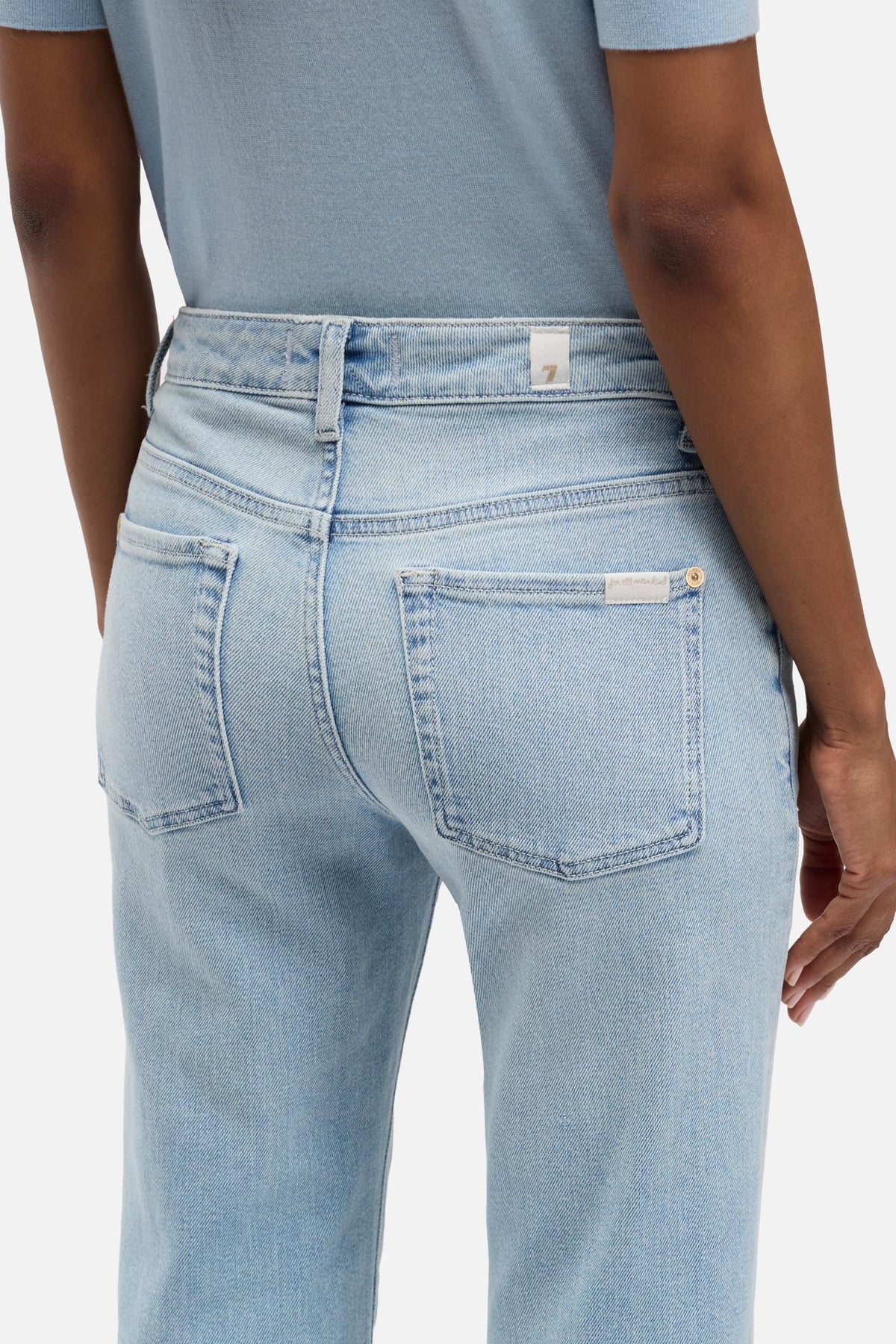 7 For All Mankind Luxe Vintage Calie Straight - Frozen