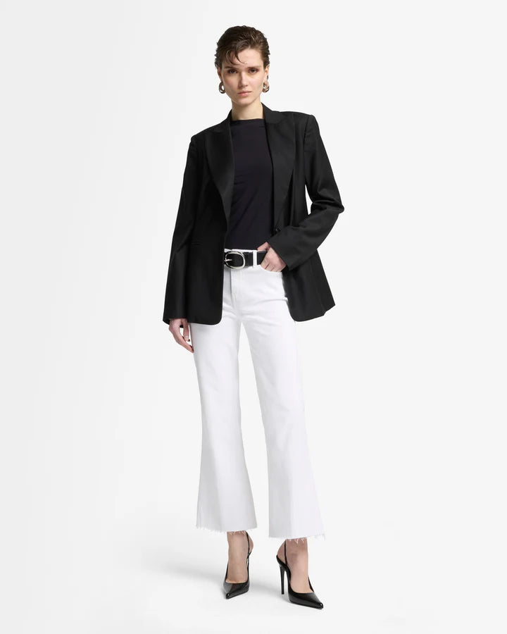 7 For All Mankind Slim Illusion Cropped Dojo - Salt