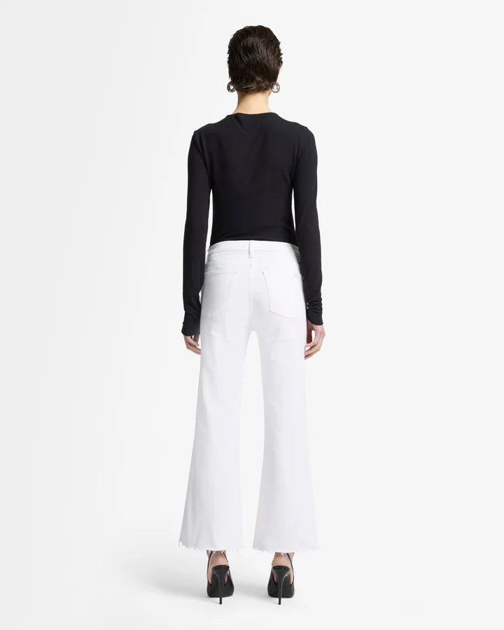 7 For All Mankind Slim Illusion Cropped Dojo - Salt