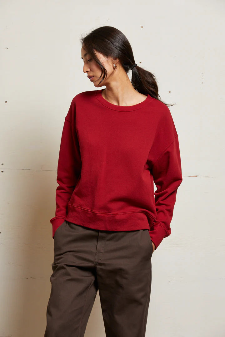 Perfect White Tee Tyler French Terry Pullover Sweatshirt - Maple