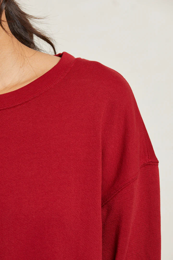 Perfect White Tee Tyler French Terry Pullover Sweatshirt - Maple